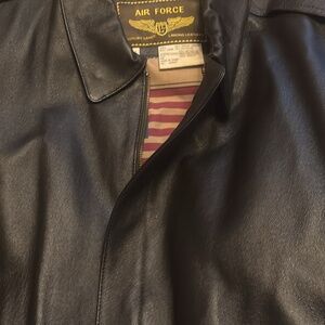 Men’s leather bomber 3x